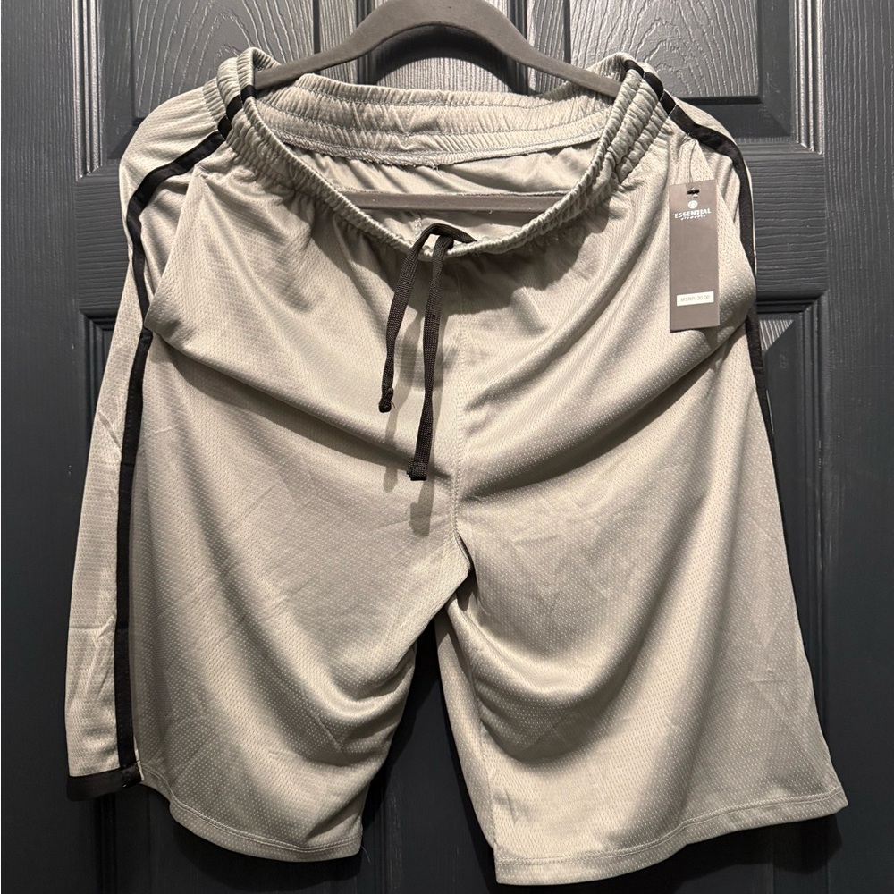 NWT-Essentials Light Gray Athletic Men’s Shorts